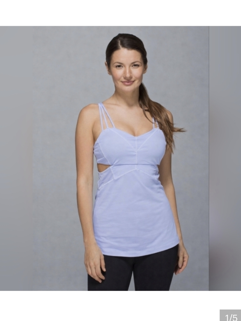 Light Blue Strappy Lululemon Tank Top Size 8